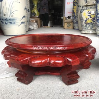 Cặp chân gỗ hương cao 18cm