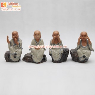 Chú tiểu 4 không - men rạn