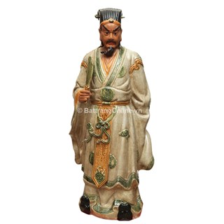 Tượng Khổng Minh - Men Rạn cao 90cm