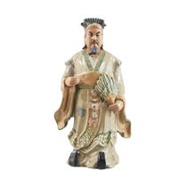 Tượng Khổng Minh - men rạn - cao 60cm